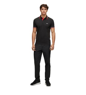 BOSS Polo Paul Curved Black