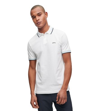 BOSS Polo Paul Curved hvid