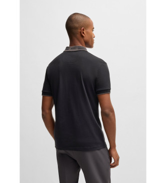 BOSS Paule Interlock Poloshirt schwarz