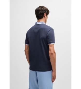 BOSS Paule Tape Poloshirt navy