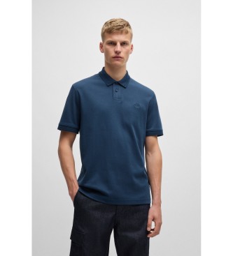 BOSS Polo Interlock marino