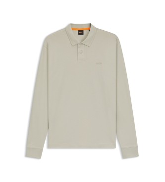 BOSS Polo in interlock beige