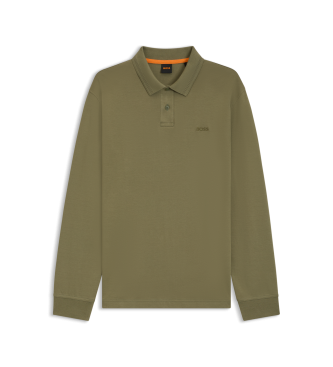 BOSS Interlock polo shirt green