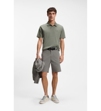 BOSS P�lo de ajuste descontra�do cinzento esverdeado