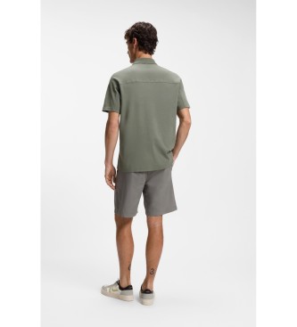 BOSS P�lo de ajuste descontra�do cinzento esverdeado