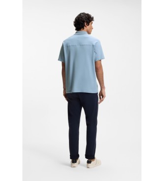 BOSS Polo Relaxed Fit bleu clair