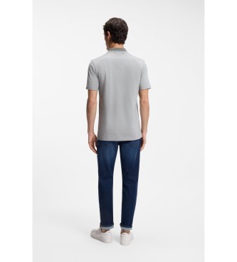 BOSS Polo en piqu�e avec logo gris