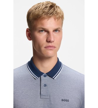 BOSS Polo Piqu� Coton bleu