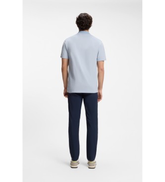 BOSS Polo en coton piqu� avec impression du logo en bleu