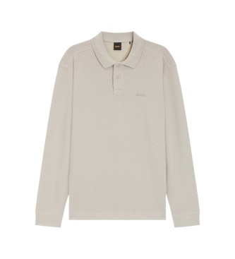 BOSS Polo Frame Grid Beige