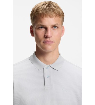 BOSS Structure en maille polo grise