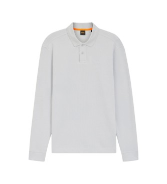 BOSS Structure en maille polo grise