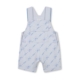 BOSS Lysebl korte dungarees