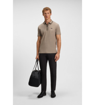 BOSS Polo Philix Tape marrn