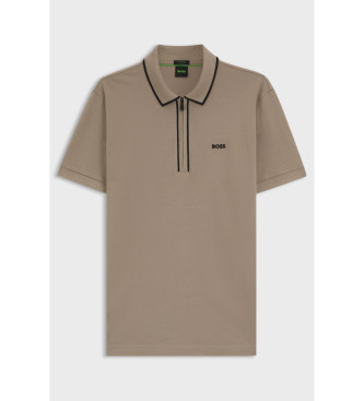 BOSS Polo Philix Tape marrn