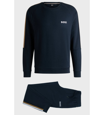 BOSS Navy fleece-pyjamas