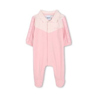 BOSS Pijama de felpa francesa rosa