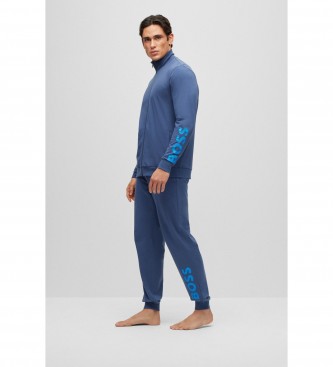 BOSS Sweat-shirt pyjama et pantalon bleu