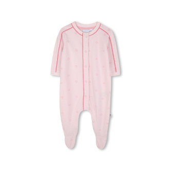 BOSS Conjunto de pijama e babete cor-de-rosa