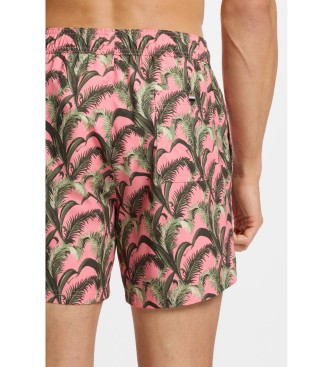 BOSS Maillot de bain avec passepoil rose du monogramme Double B