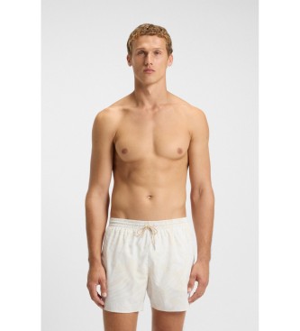 BOSS Beige All-over Printed Swimsuit