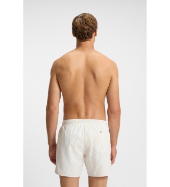 BOSS Beige All-over Printed Swimsuit