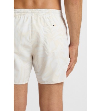 BOSS Beige All-over Printed Swimsuit