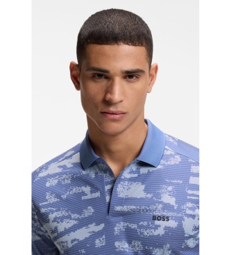 BOSS P�lo Active slim fit azul