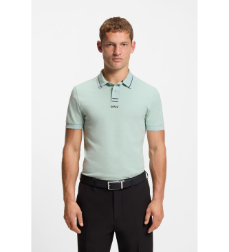 BOSS Paule turquoise polo shirt