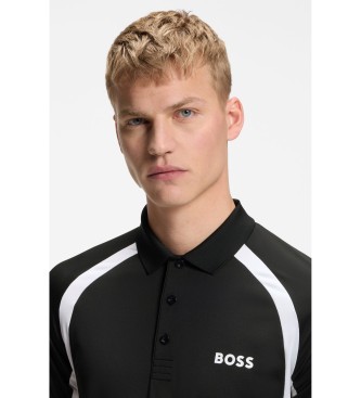 BOSS Slim fit polo shirt in quick-drying stretch fabric black