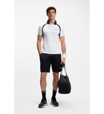 BOSS Active slim fit poloshirt wit