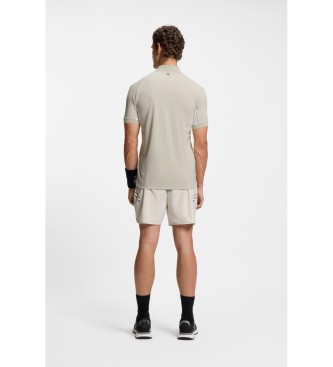 BOSS P�lo bege de corte justo Active