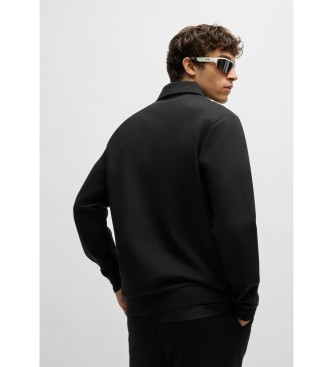 BOSS Polo Plisy 1 Noir