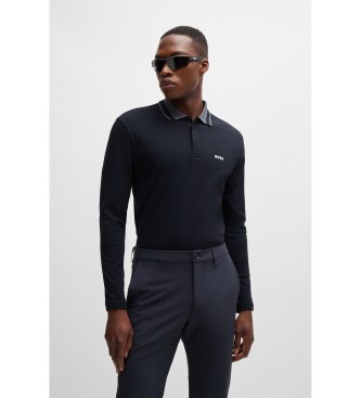 BOSS Polo Plisy 2 marinebl