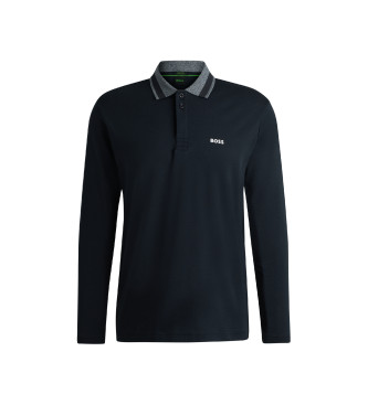 BOSS Polo Plisy 2 navy