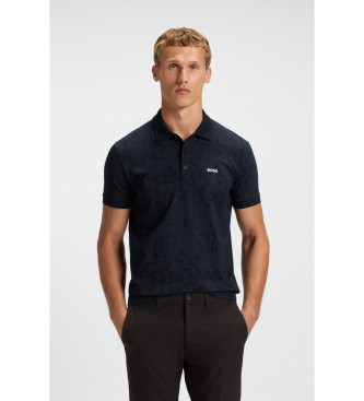 BOSS AO Zone polo majica črna