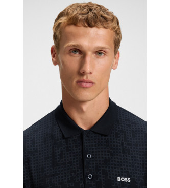 BOSS AO Zone polo majica črna