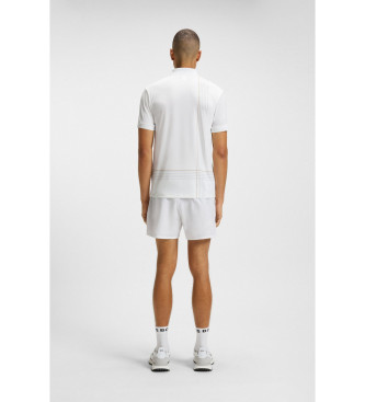 BOSS Polo xadrez branco