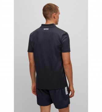 BOSS Polo shirt with navy polka dots