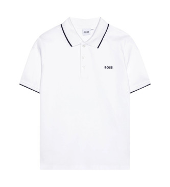 BOSS Weies Kurzarm-Poloshirt