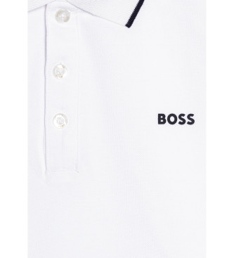 BOSS Weies Kurzarm-Poloshirt