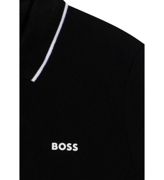 BOSS Polo de manga corta  negro