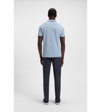 BOSS Paddy blauw poloshirt