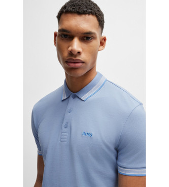 BOSS Paddy blauw poloshirt