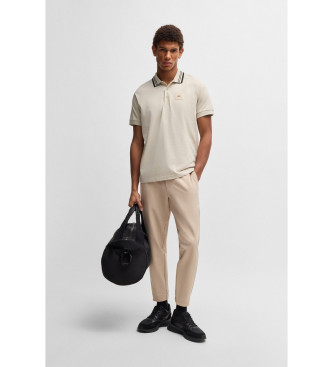 BOSS Paddy beige polo shirt