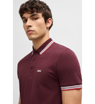 BOSS Polo Paddy burgundy