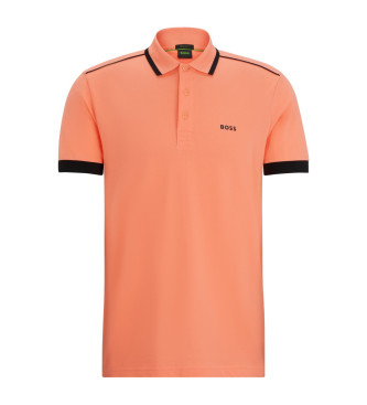 BOSS Pomarańczowa koszulka polo Paddy