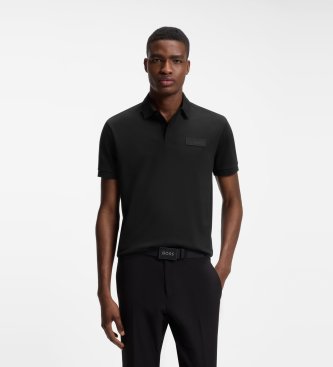 BOSS Polo Paddy Structure noir