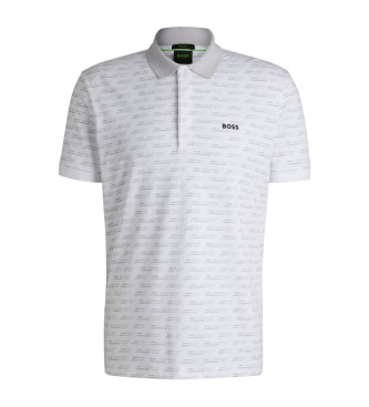 BOSS Paddy Tape AO weies Poloshirt