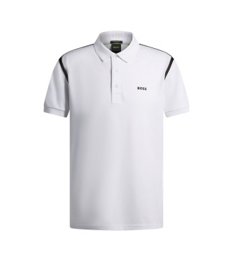 BOSS Paddy Tape weies Poloshirt